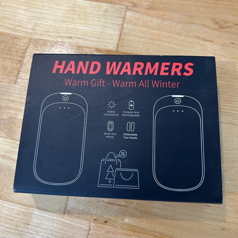 Rechargeable hand warmers.